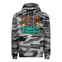 Slate Camo tacos before vatos Premium Hoodie - RacoonDesign