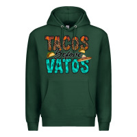Sports Green tacos before vatos Premium Hoodie - RacoonDesign