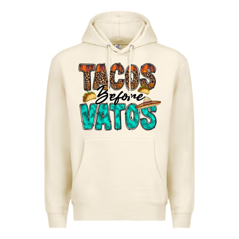 Tacos Before Vatos Premium Hoodie by RacoonDesign | Teevron