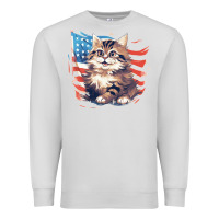 Dove Grey cat3 Premium Sweatshirt - Unal Design