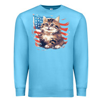 Ocean Blue cat3 Premium Sweatshirt - Unal Design