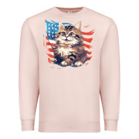 Pale Pink cat3 Premium Sweatshirt - Unal Design