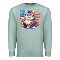 Seafoam cat3 Premium Sweatshirt - Unal Design