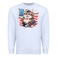 White cat3 Premium Sweatshirt - Unal Design