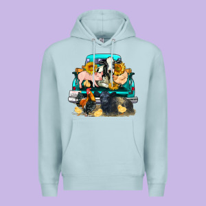 Farm Truck Farm Animals Premium Hoodie Designed By Fadigitalartstudio