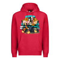 Cardinal farm truck farm animals Premium Hoodie - FaDigitalArtStudio