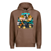 Chestnut farm truck farm animals Premium Hoodie - FaDigitalArtStudio