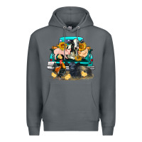 Rock farm truck farm animals Premium Hoodie - FaDigitalArtStudio