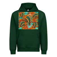 Forest Green indian headdress pattern tumbler Urban Hoodie - HRA Design Shop