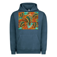 Pigment Midnight Navy indian headdress pattern tumbler Urban Hoodie - HRA Design Shop