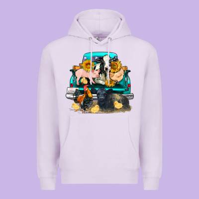Farm Truck Farm Animals Premium Hoodie Designed By Fadigitalartstudio