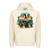Sandshell farm truck farm animals Premium Hoodie - FaDigitalArtStudio