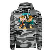 Slate Camo farm truck farm animals Premium Hoodie - FaDigitalArtStudio