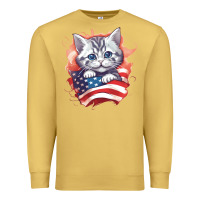 Antique Gold cat6 Premium Sweatshirt - Unal Design