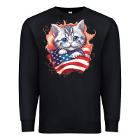 Black cat6 Premium Sweatshirt - Unal Design