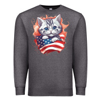 Charcoal Heather cat6 Premium Sweatshirt - Unal Design