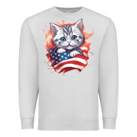 Dove Grey cat6 Premium Sweatshirt - Unal Design