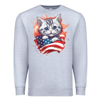 Heather Grey cat6 Premium Sweatshirt - Unal Design