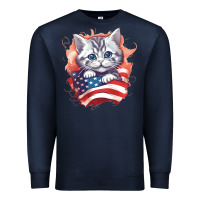 Navy cat6 Premium Sweatshirt - Unal Design
