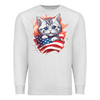 Oatmeal Heather cat6 Premium Sweatshirt - Unal Design