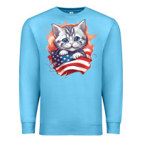 Ocean Blue cat6 Premium Sweatshirt - Unal Design