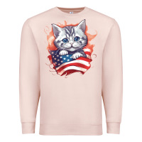 Pale Pink cat6 Premium Sweatshirt - Unal Design