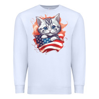 White cat6 Premium Sweatshirt - Unal Design
