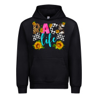 Black race life Urban Hoodie - HRA Design Shop
