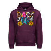 Mauve Wine race life Urban Hoodie - HRA Design Shop