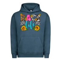 Pigment Midnight Navy race life Urban Hoodie - HRA Design Shop