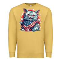 Antique Gold cat7 Premium Sweatshirt - Unal Design