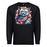Black cat7 Premium Sweatshirt - Unal Design
