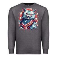 Charcoal Heather cat7 Premium Sweatshirt - Unal Design