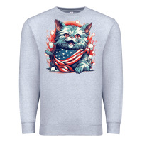 Heather Grey cat7 Premium Sweatshirt - Unal Design