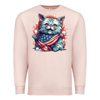 Pale Pink cat7 Premium Sweatshirt - Unal Design