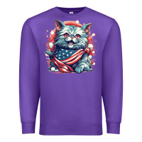 Purple cat7 Premium Sweatshirt - Unal Design