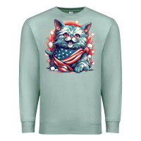 Seafoam cat7 Premium Sweatshirt - Unal Design