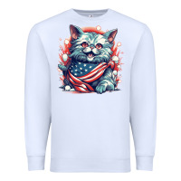 White cat7 Premium Sweatshirt - Unal Design