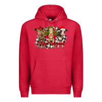 Cardinal feliz navidad heifers front view Premium Hoodie - RanaPortraitStore