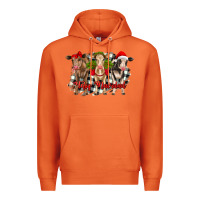 Carrot feliz navidad heifers front view Premium Hoodie - RanaPortraitStore