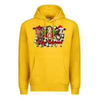 Lemon feliz navidad heifers front view Premium Hoodie - RanaPortraitStore