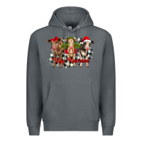 Rock feliz navidad heifers front view Premium Hoodie - RanaPortraitStore