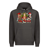 Smoke feliz navidad heifers front view Premium Hoodie - RanaPortraitStore