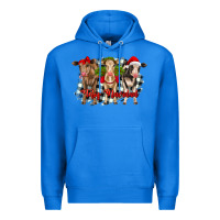 True Royal feliz navidad heifers front view Premium Hoodie - RanaPortraitStore