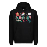 Black secretary Premium Hoodie - AdoDesignShop