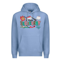 Colony Blue secretary Premium Hoodie - AdoDesignShop