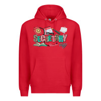 Red secretary Premium Hoodie - AdoDesignShop
