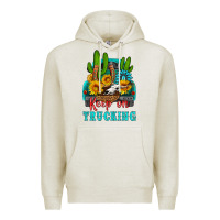 Oatmeal Heather keep on trucking with western truck Premium Hoodie - HRA Design Shop