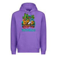 Purple keep on trucking with western truck Premium Hoodie - HRA Design Shop