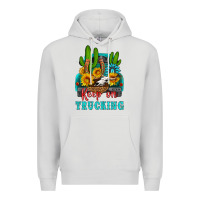 Dove Grey keep on trucking with western truck Premium Hoodie - HRA Design Shop